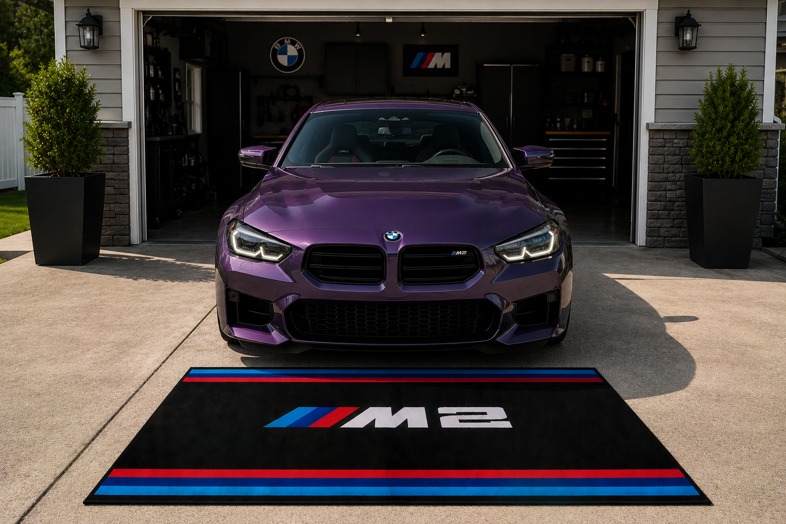 BMW M2 Garage Floor Mat – Premium Parking Mat 60x87 Inches