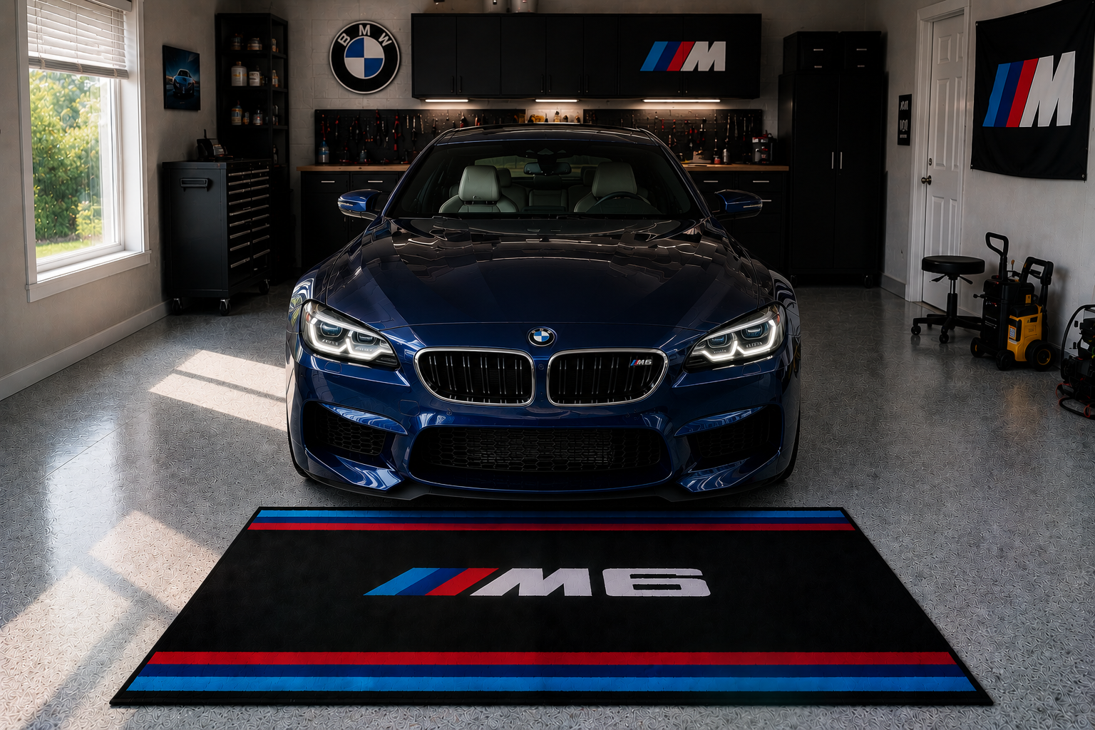 BMW M6 Garage Floor Mat – Premium Parking Mat 60x87 Inches