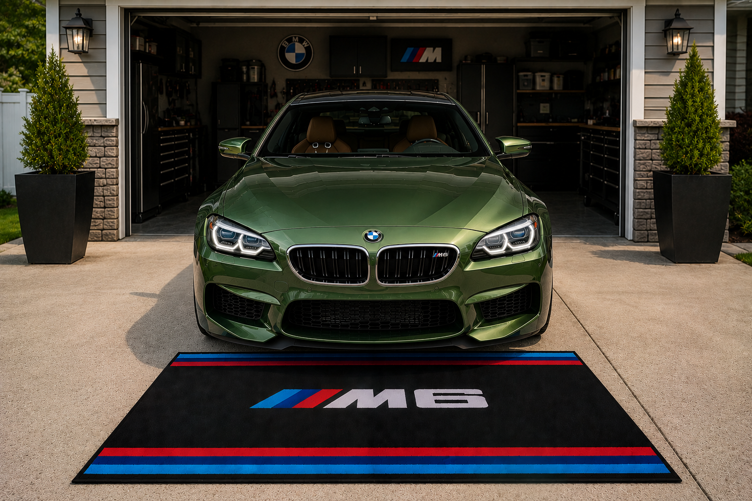 BMW M6 Garage Floor Mat – Premium Parking Mat 60x87 Inches