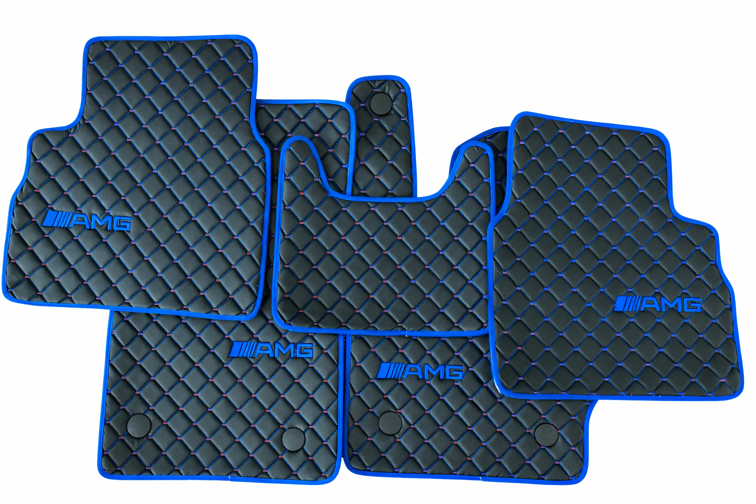 For Mercedes Benz AMG Car Floor Mats Custom fit Leather for all AMG Model Waterproof Carpet Liner
