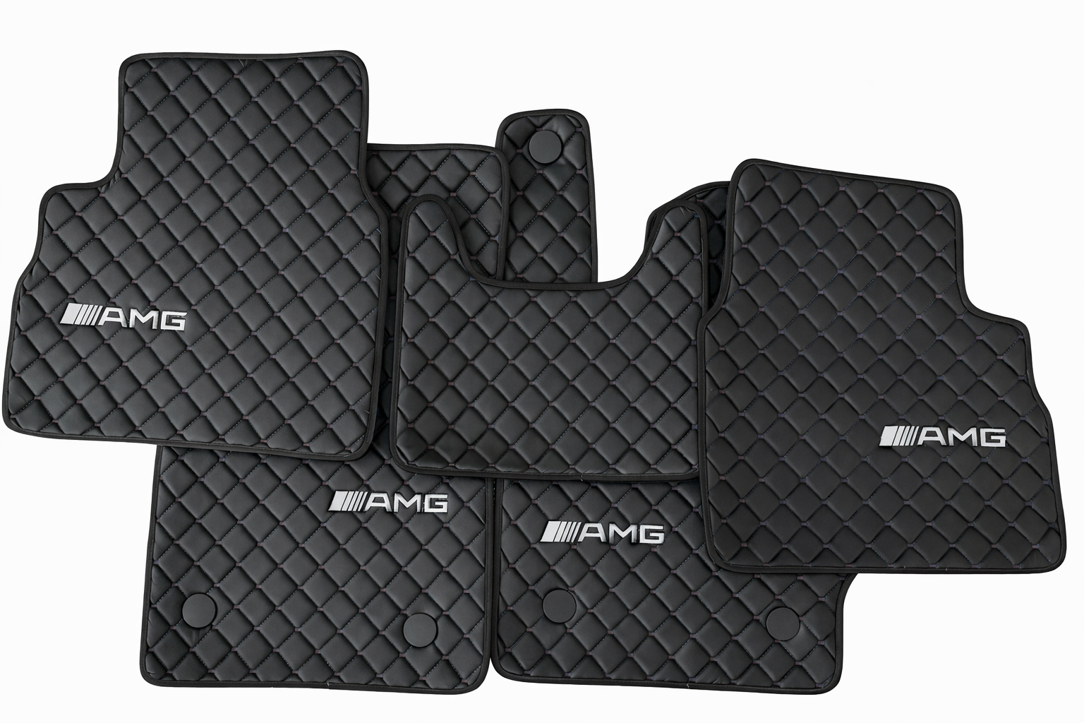 For Mercedes Benz AMG Car Floor Mats Custom fit Leather for all AMG Model Waterproof Carpet Liner