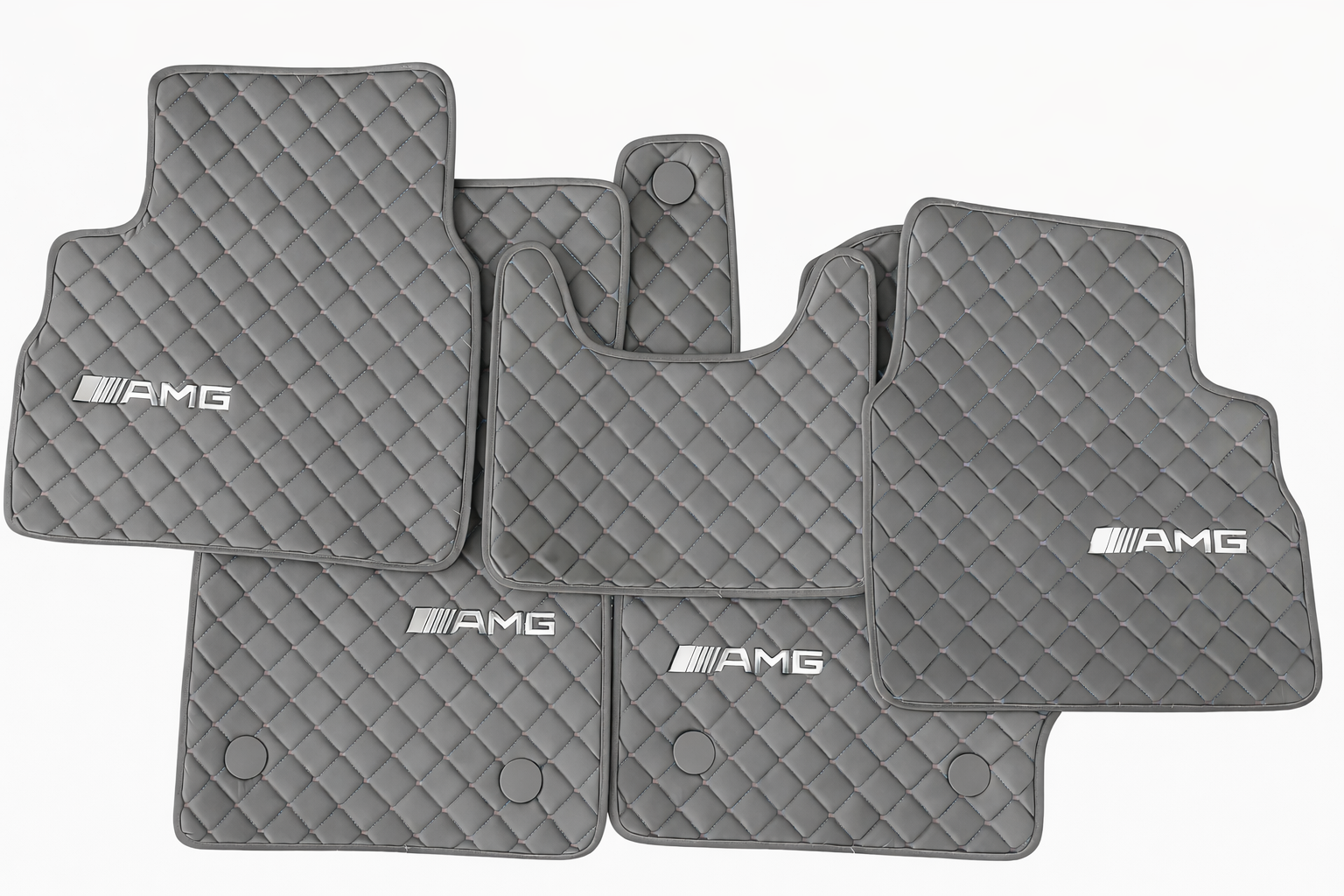 For Mercedes Benz AMG Car Floor Mats Custom fit Leather for all AMG Model Waterproof Carpet Liner