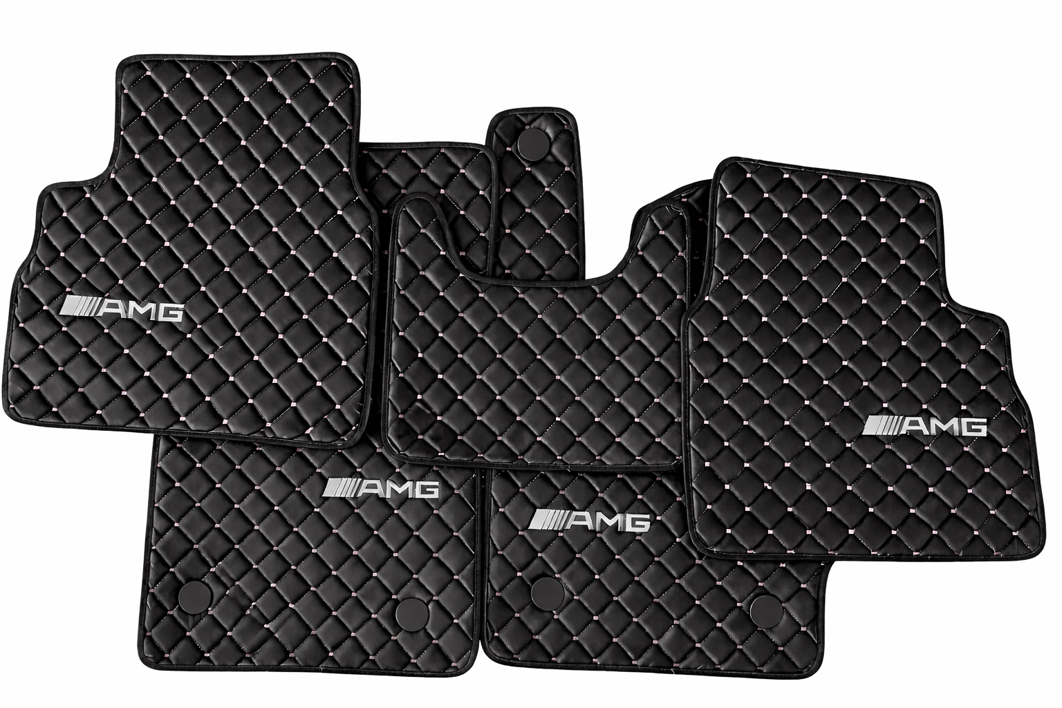 For Mercedes Benz AMG Car Floor Mats Custom fit Leather for all AMG Model Waterproof Carpet Liner