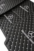 For Mercedes Benz Car Floor Mats Custom fit Leather for all Mercedes Benz Model Waterproof Carpet Liner