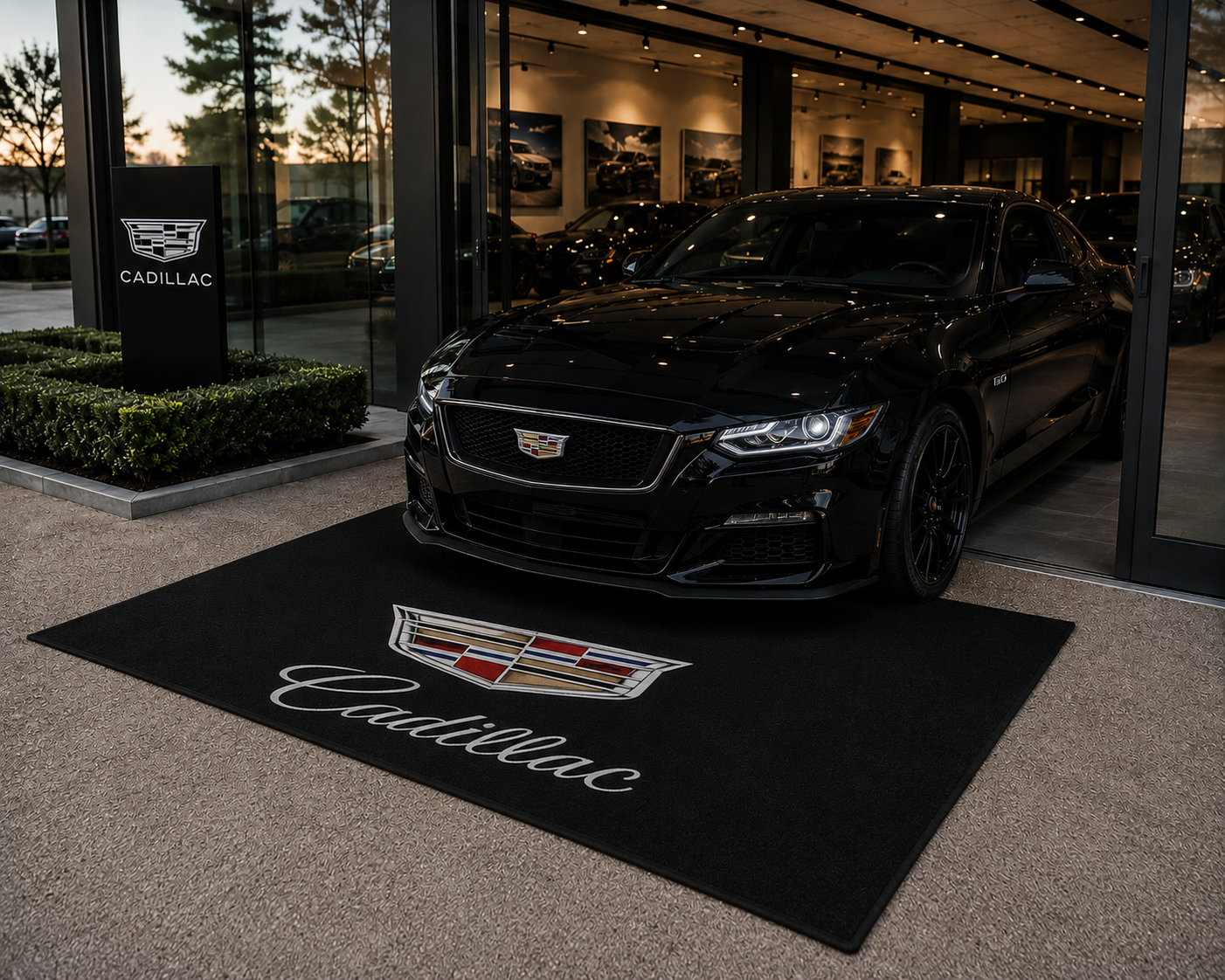 Cadillac Garage Floor Mat 5x7 FT (60x87 Inches) Showroom Rug