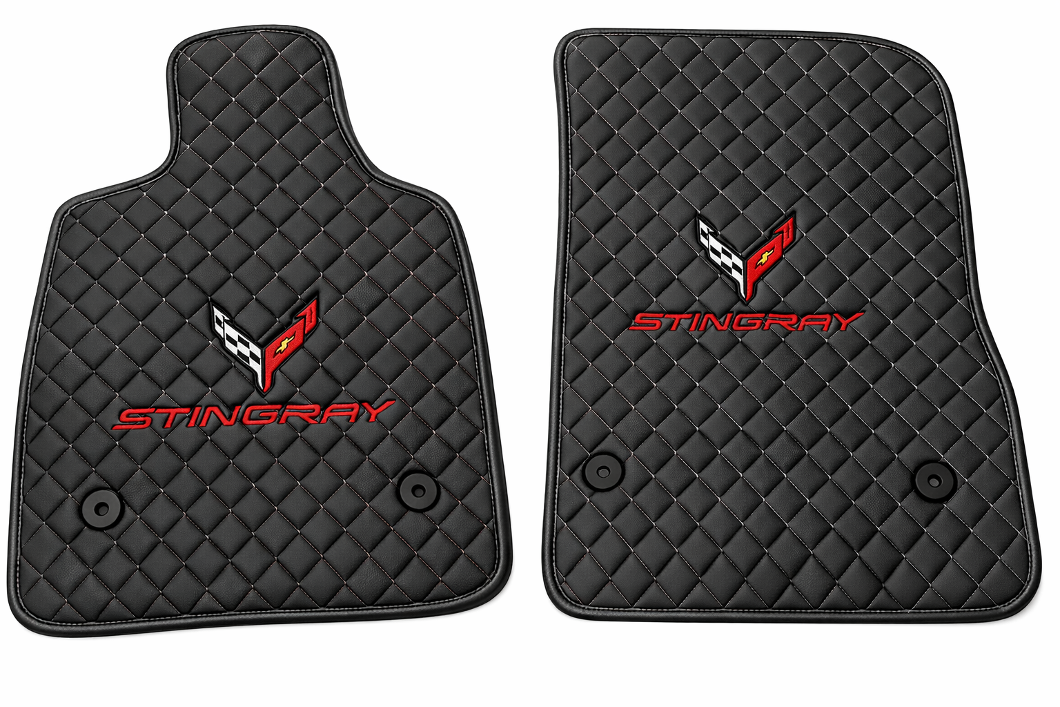 For All Corvette C8 Stingray Leather Car Floor Mats Custom fit for Corvette C8 Stingray Carpet Liner