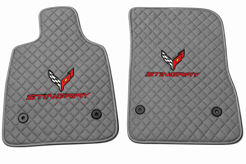For All Corvette C8 Stingray Leather Car Floor Mats Custom fit for Corvette C8 Stingray Carpet Liner