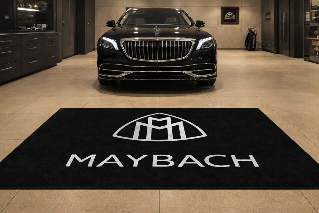 Maybach Garage Floor Mat 5x7 FT (60x87 Inches) Showroom Rug