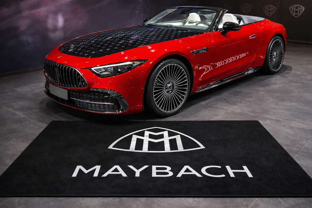 Maybach Garage Floor Mat 5x7 FT (60x87 Inches) Showroom Rug