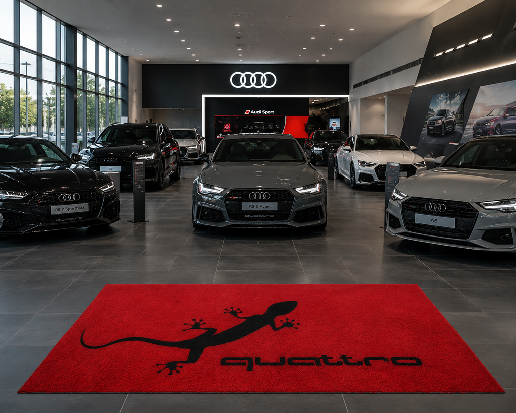 Audi Quattro Garage Floor Mat – Premium Parking Mat 60x87 Inches