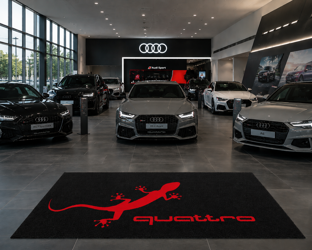 Audi Quattro Garage Floor Mat – Premium Parking Mat 60x87 Inches