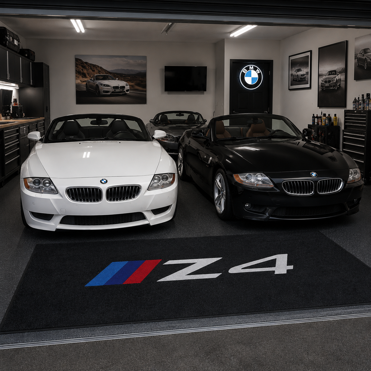 BMW Z4 Garage Floor Mat – Premium Parking Mat 60x87 Inches