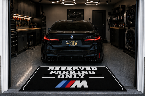 BMW M Garage Rug RESERVED PARKING ONLY Special Production