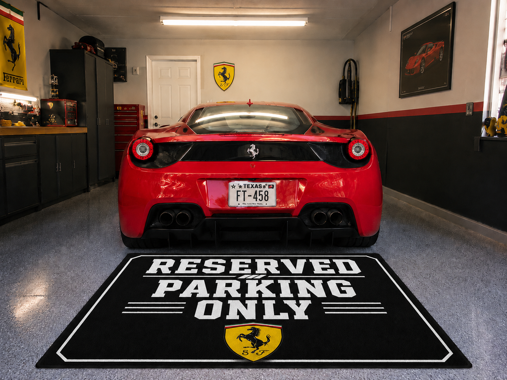 Ferrari Garage Rug RESERVED PARKING ONLY Special Production