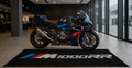 BMW M1000RR Motorcycle Garage Mat – Premium 32x87 Inch Parking Floor Mat