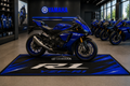 Yamaha YZF-R1 Motorcycle Garage Mat – Premium 32x87 Inch Parking Floor Mat