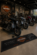 Harley Davidson Streed Glide Motorcycle Garage Mat – Premium 32x87 Inch Parking Floor Mat