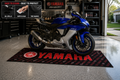Yamaha Motorcycle Garage Mat – Premium 32x87 Inch Parking Floor Mat