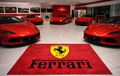 Ferrari Garage Floor Mat 5x7 FT (60x87 Inches) Showroom Rug