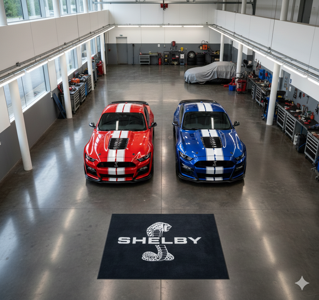 Shelby Garage Floor Mat 5x7 FT (60x87 Inches) Showroom Rug