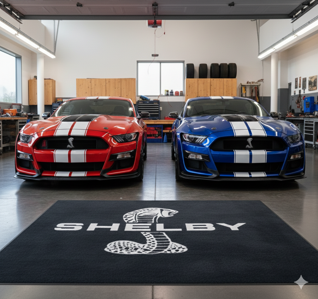 Shelby Garage Floor Mat 5x7 FT (60x87 Inches) Showroom Rug