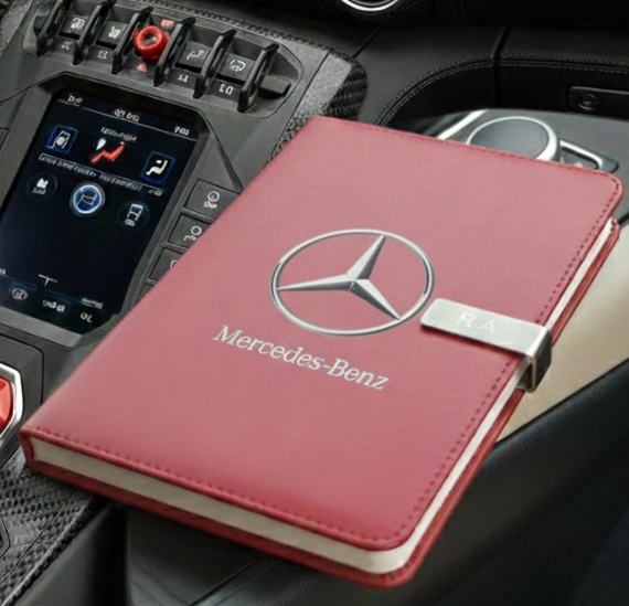 M.Benz AMG Journal Notebook Customizable initials