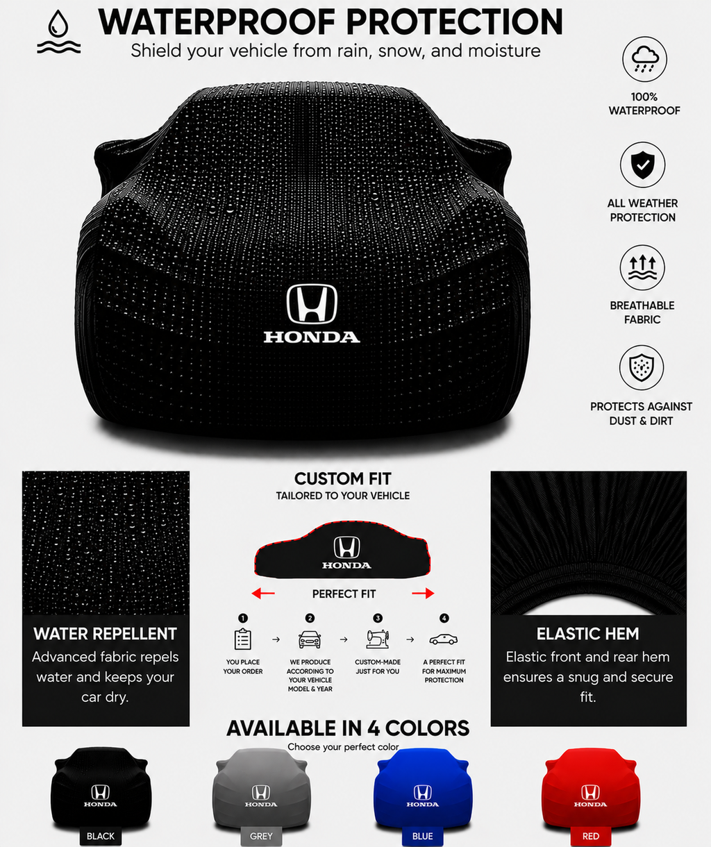 For Honda Outdoor Waterproof Car Cover - Custom Fit