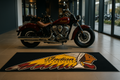 Indian Motorcycle Garage Floor Mat 32x87 Inches Premium Showroom Rug