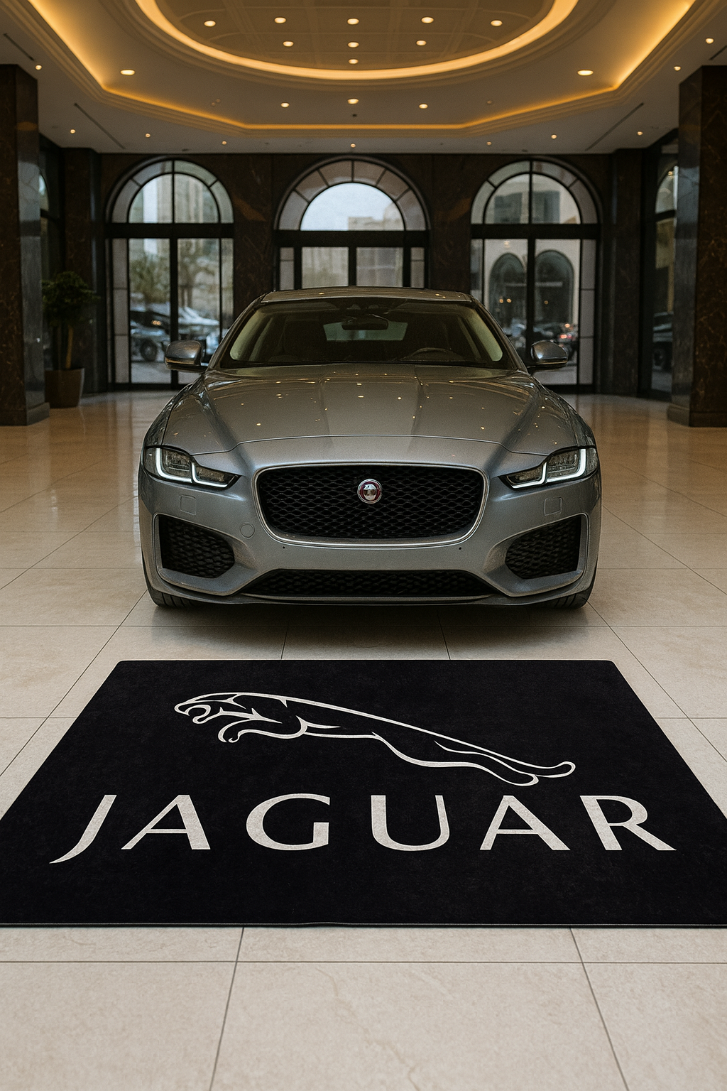 Jaguar Garage Floor Mat 5x7 FT (60x87 Inches) Showroom Rug