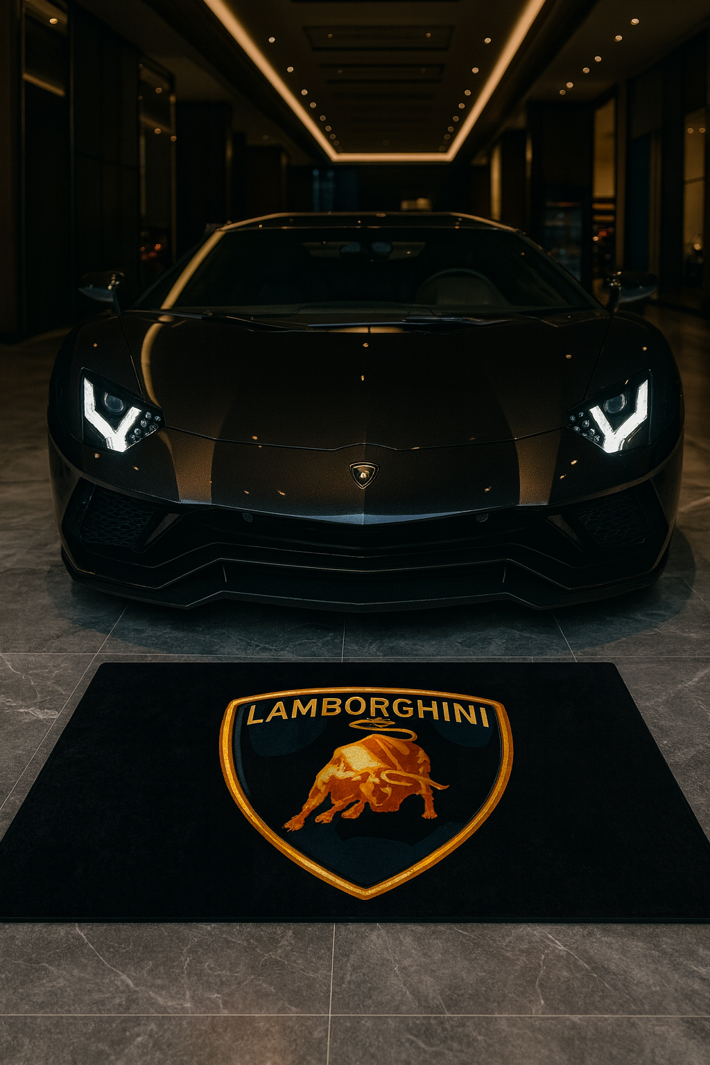 Lamborghini Garage Floor Mat – Premium Parking Mat 60x87 Inches