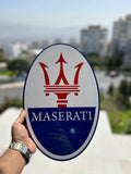 Maserati Wall Sign for Garage – Premium Wall Decor for Car Enthusiasts