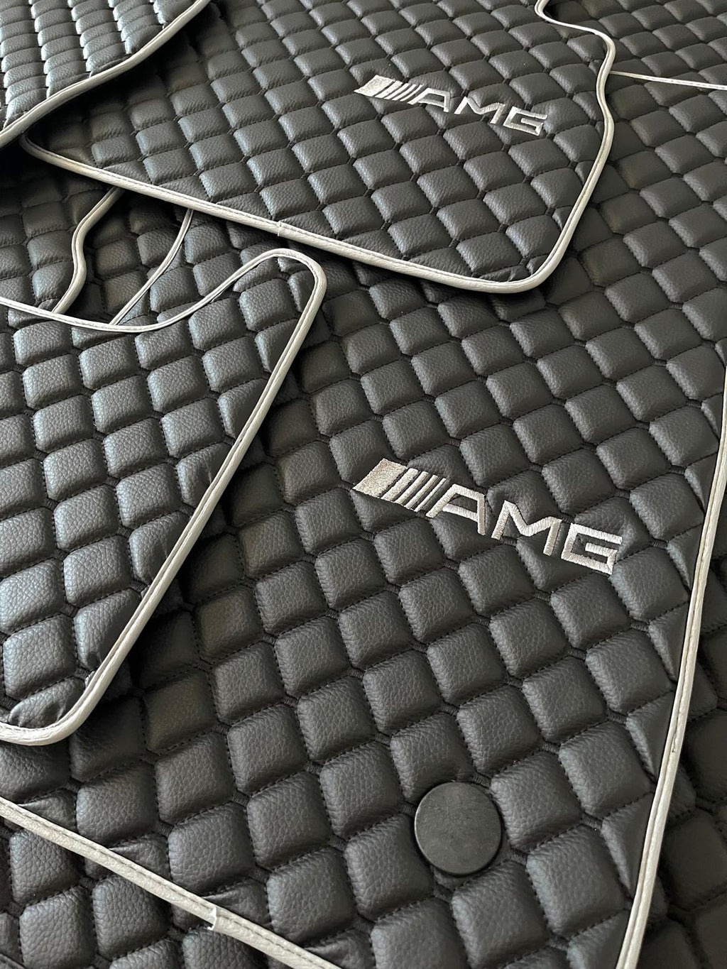 For Mercedes Benz AMG Car Floor Mats Custom fit Leather for all AMG Model Waterproof Carpet Liner