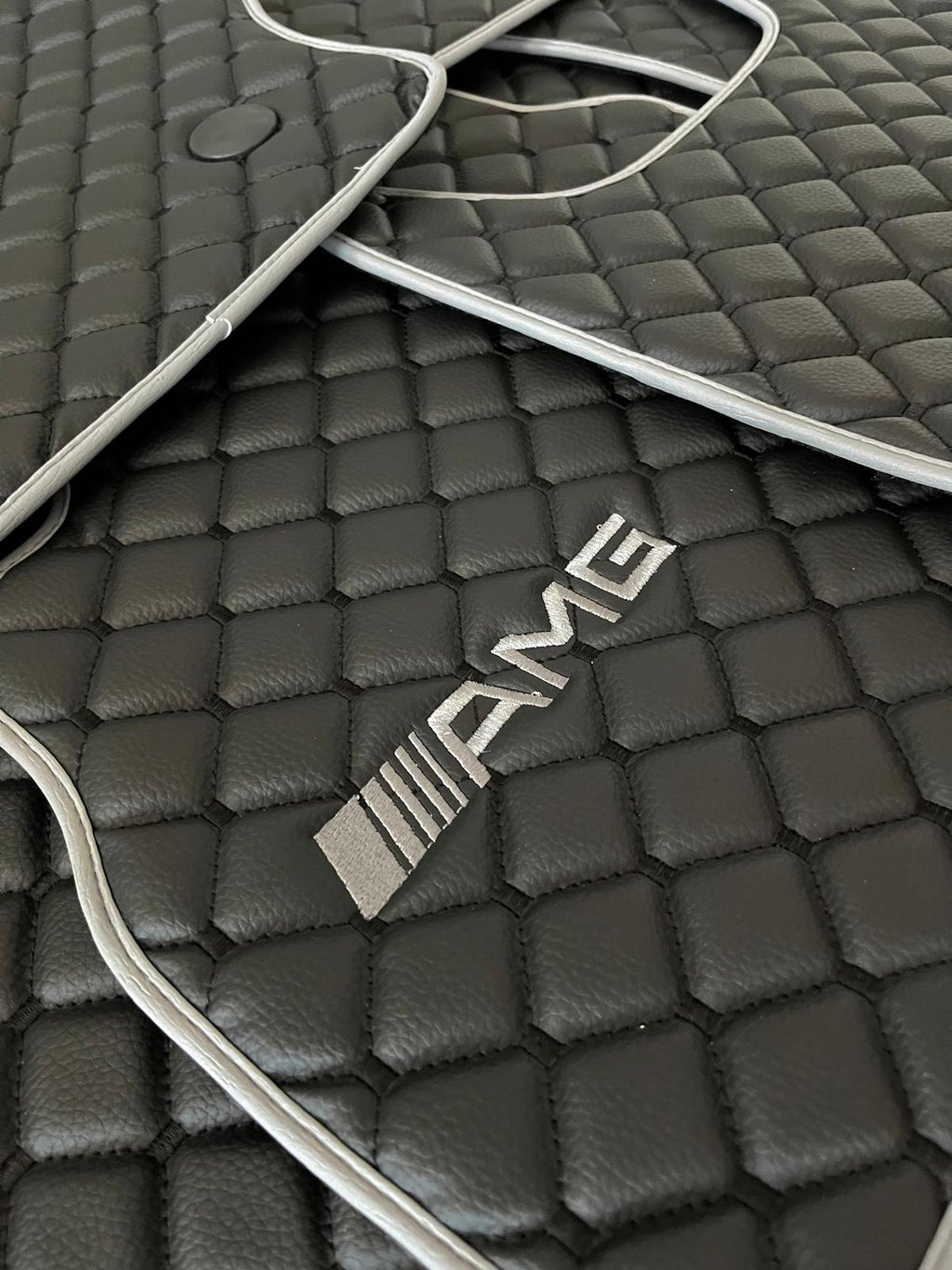For Mercedes Benz AMG Car Floor Mats Custom fit Leather for all AMG Model Waterproof Carpet Liner