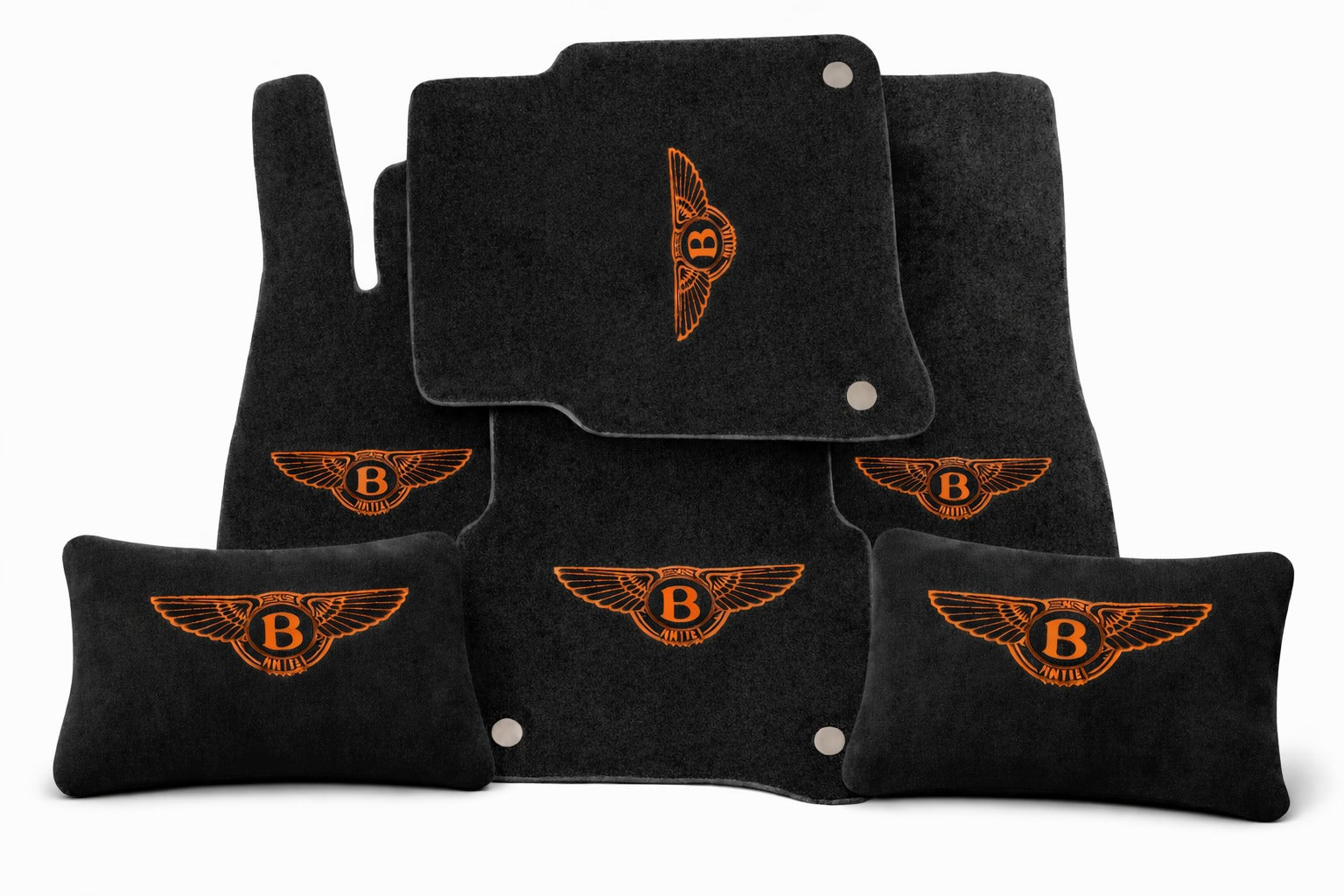 For all Bentley Carpet and 2 Lumbar Cushions Car Floor Mats Custom fit for all Bentley Model Full Set