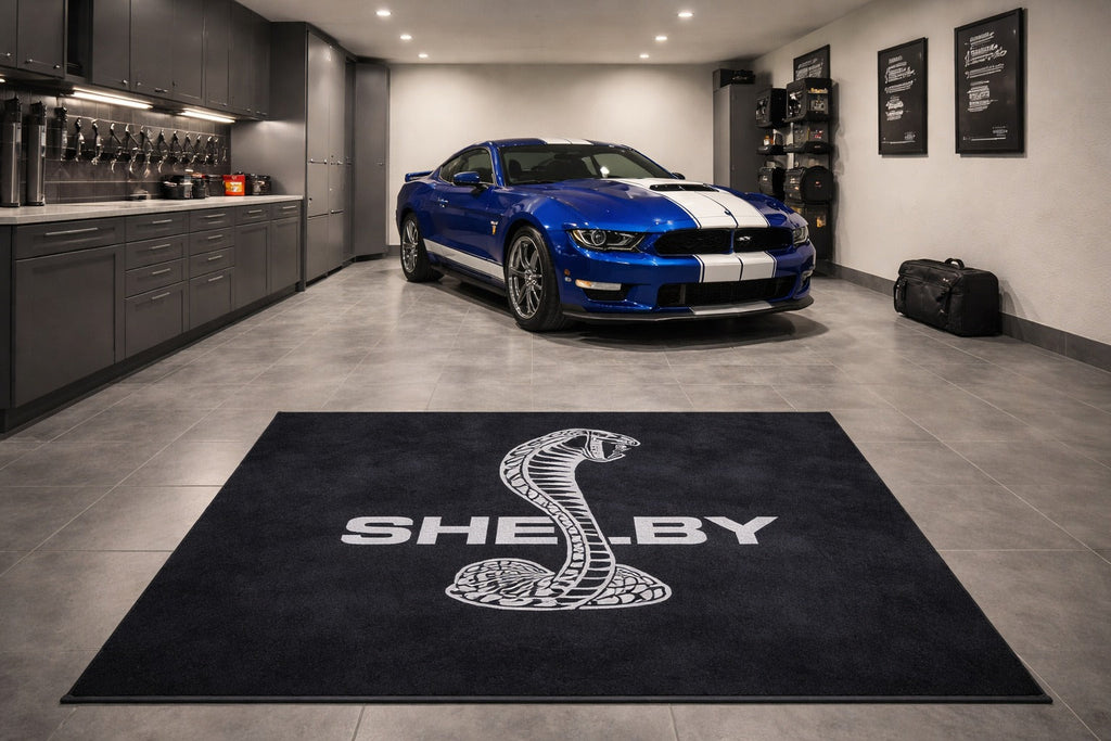 Shelby Garage Floor Mat 5x7 FT (60x87 Inches) Showroom Rug