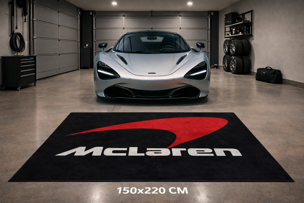 Mclaren Luxury Rug Garage Floor Mat 5x7 FT (60x87 Inches) Showroom Rug