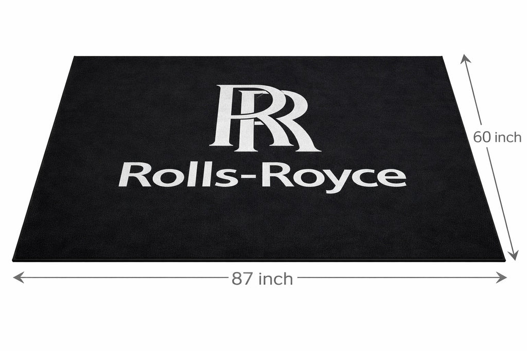 Rolls Royce Garage Floor Mat 5x7 FT (60x87 Inches) Showroom Rug