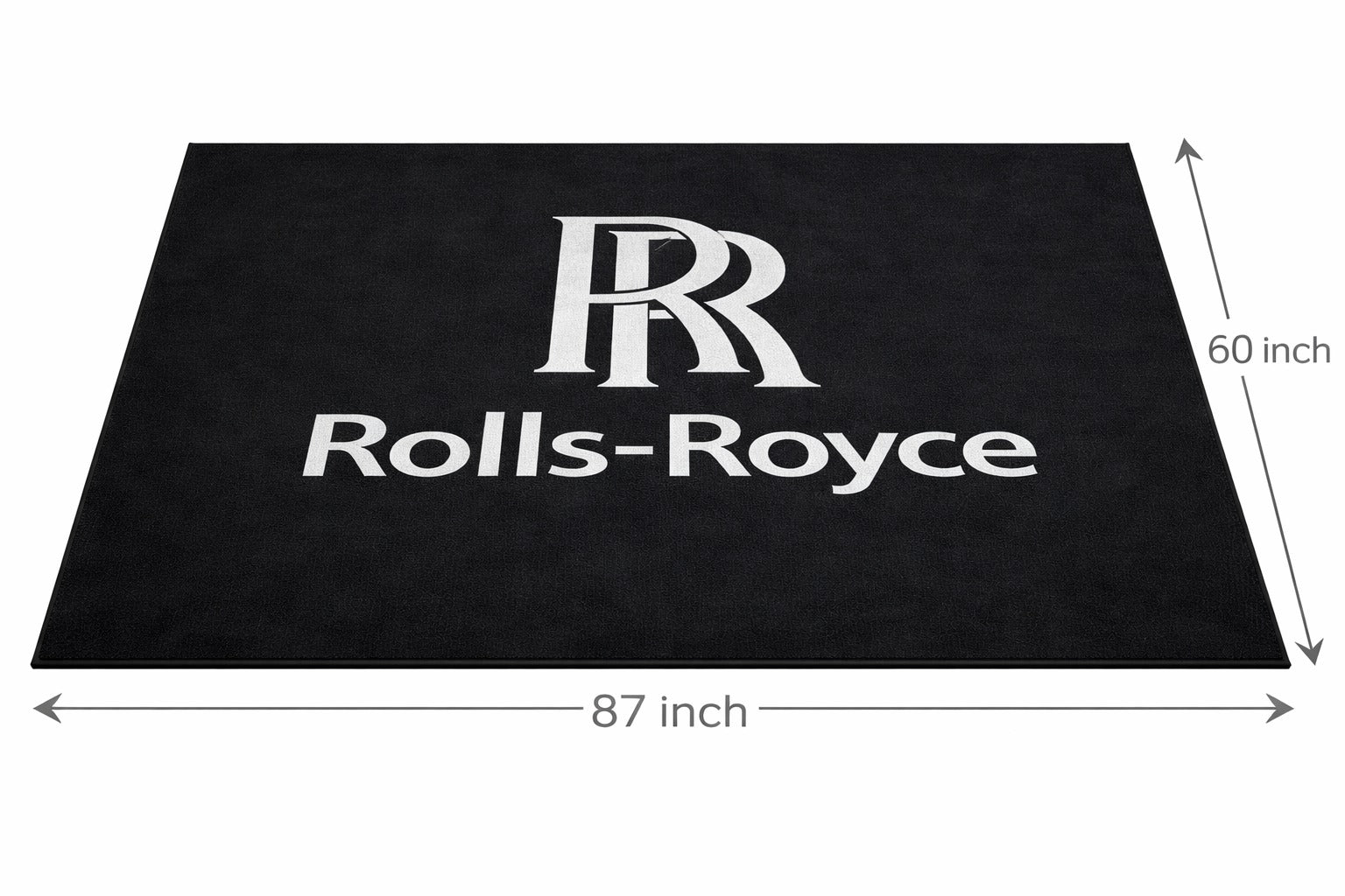 Rolls Royce Garage Floor Mat 5x7 FT (60x87 Inches) Showroom Rug