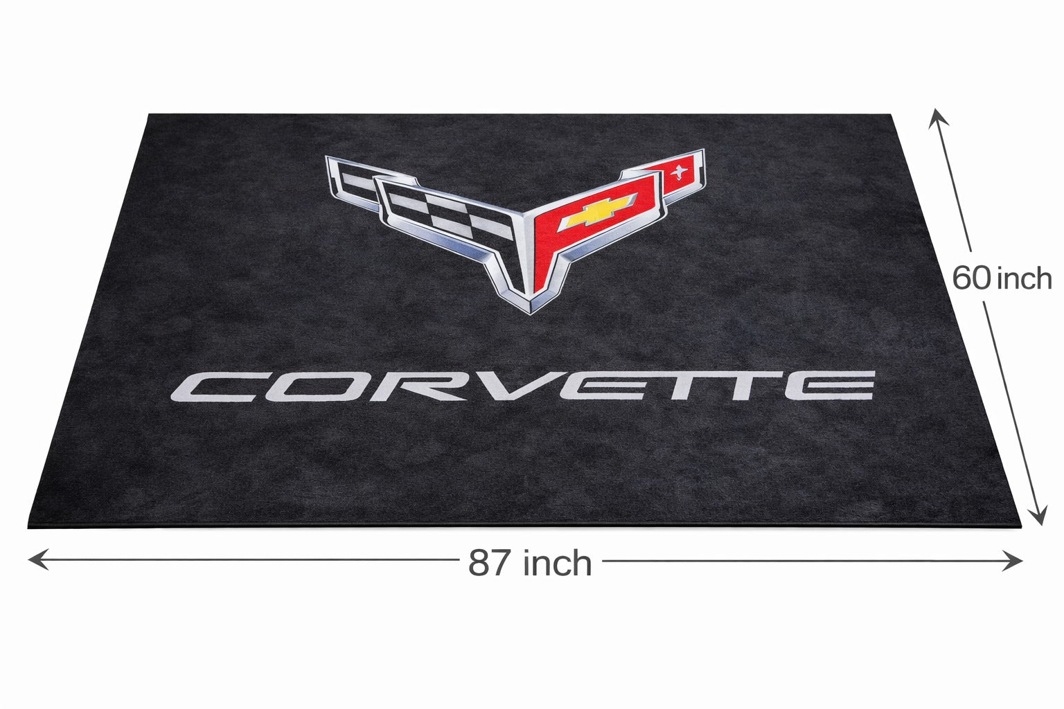 Corvette C7 Garage Floor Mat 5x7 FT (60x87 Inches) Showroom Rug