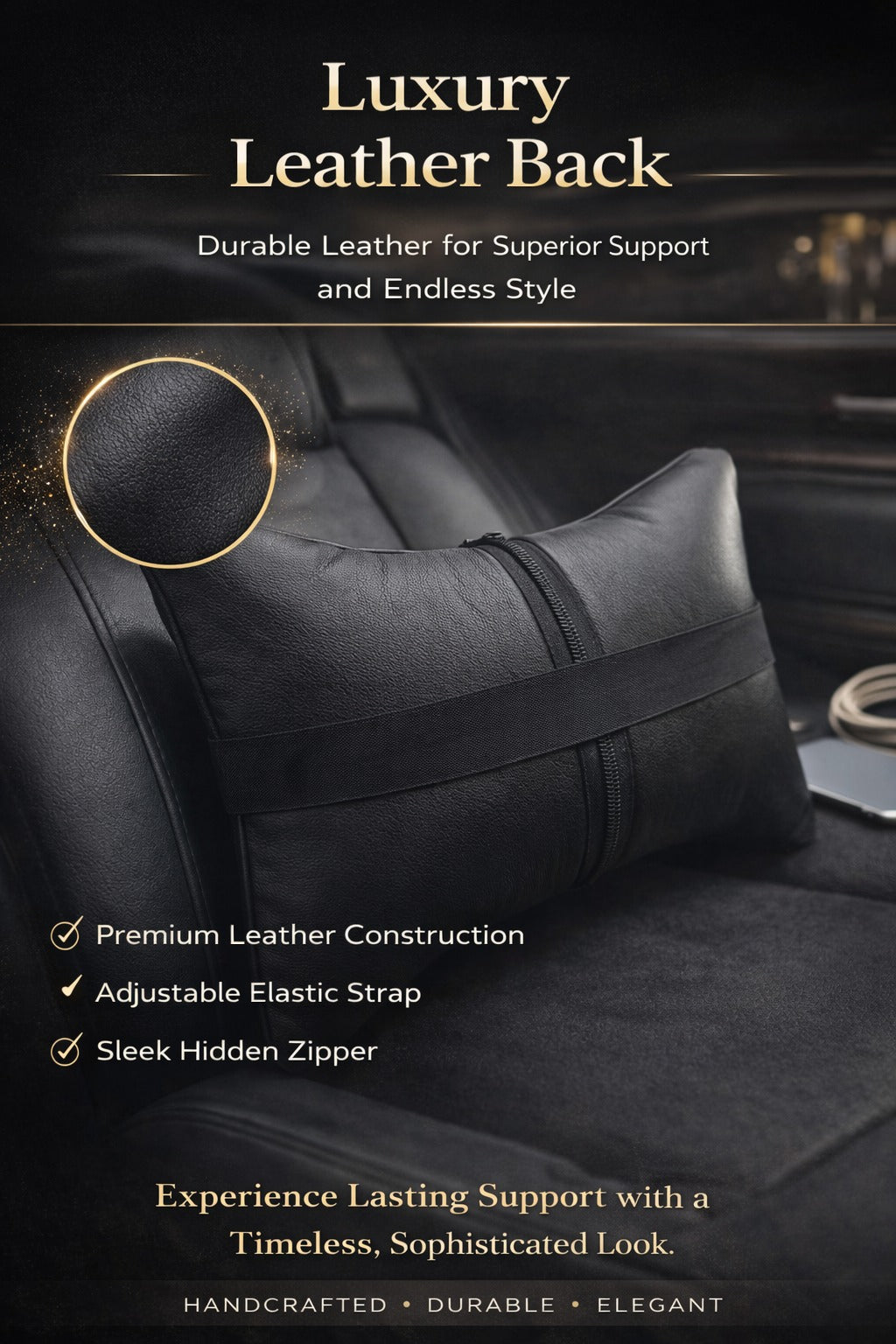 Mustang Darkhorse Alcantara Neck Pillow - 2 PCS