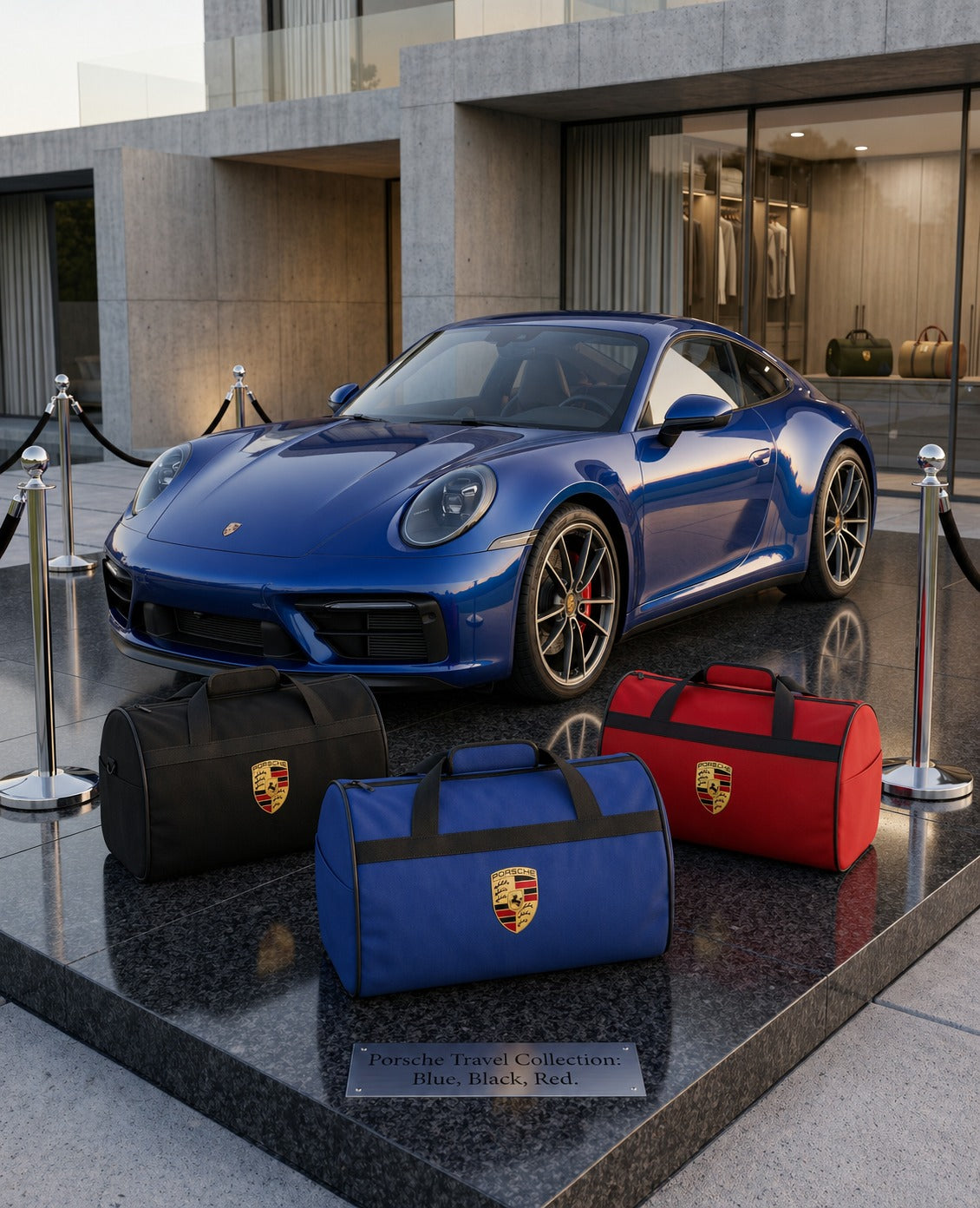 Luxury Porsche Duffel Bag - Trunk Bag 12 × 20 Inch