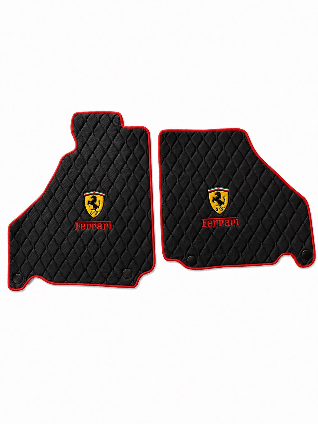 Ferrari Premium Leather Floor Mat Diamond Quilted Design