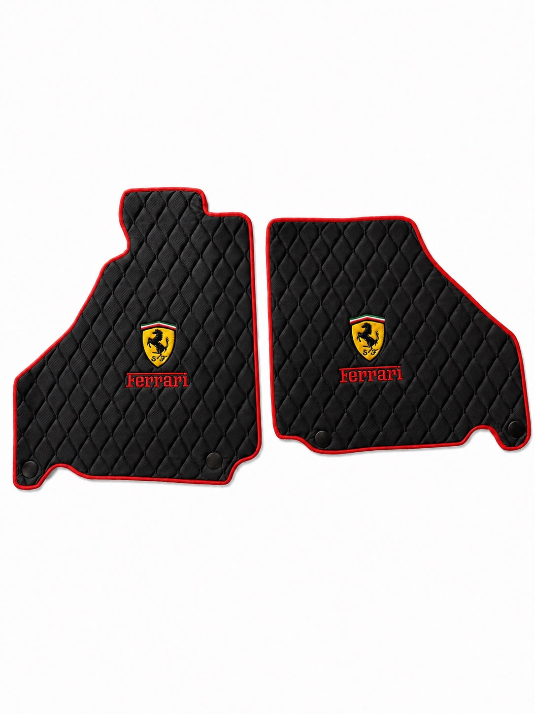 Ferrari Premium Leather Floor Mat Diamond Quilted Design