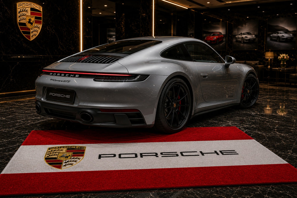 Porsche Garage Floor Mat – Premium Parking Mat 60x87 Inches