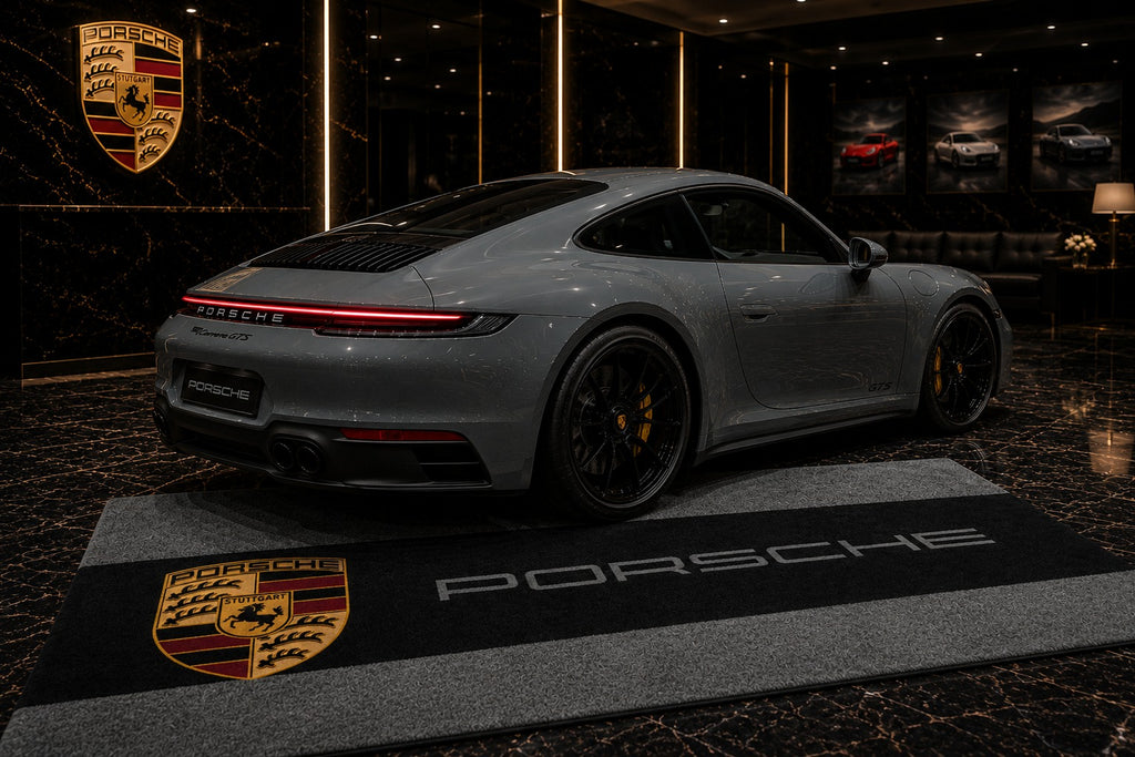 Porsche Garage Floor Mat – Premium Parking Mat 60x87 Inches