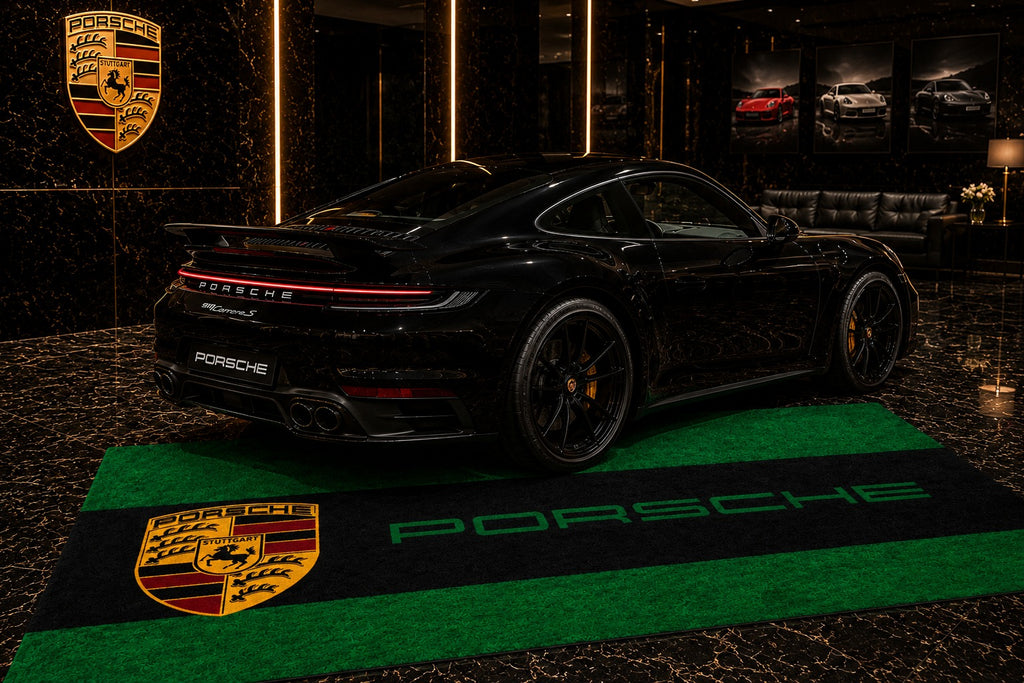 Porsche Garage Floor Mat – Premium Parking Mat 60x87 Inches