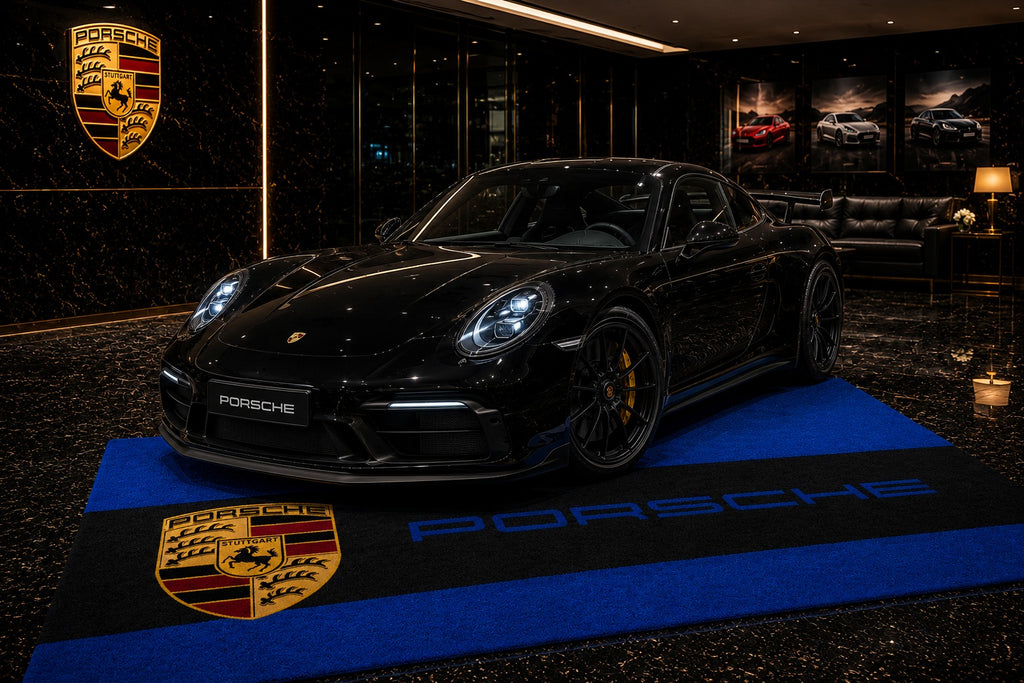 Porsche Garage Floor Mat – Premium Parking Mat 60x87 Inches