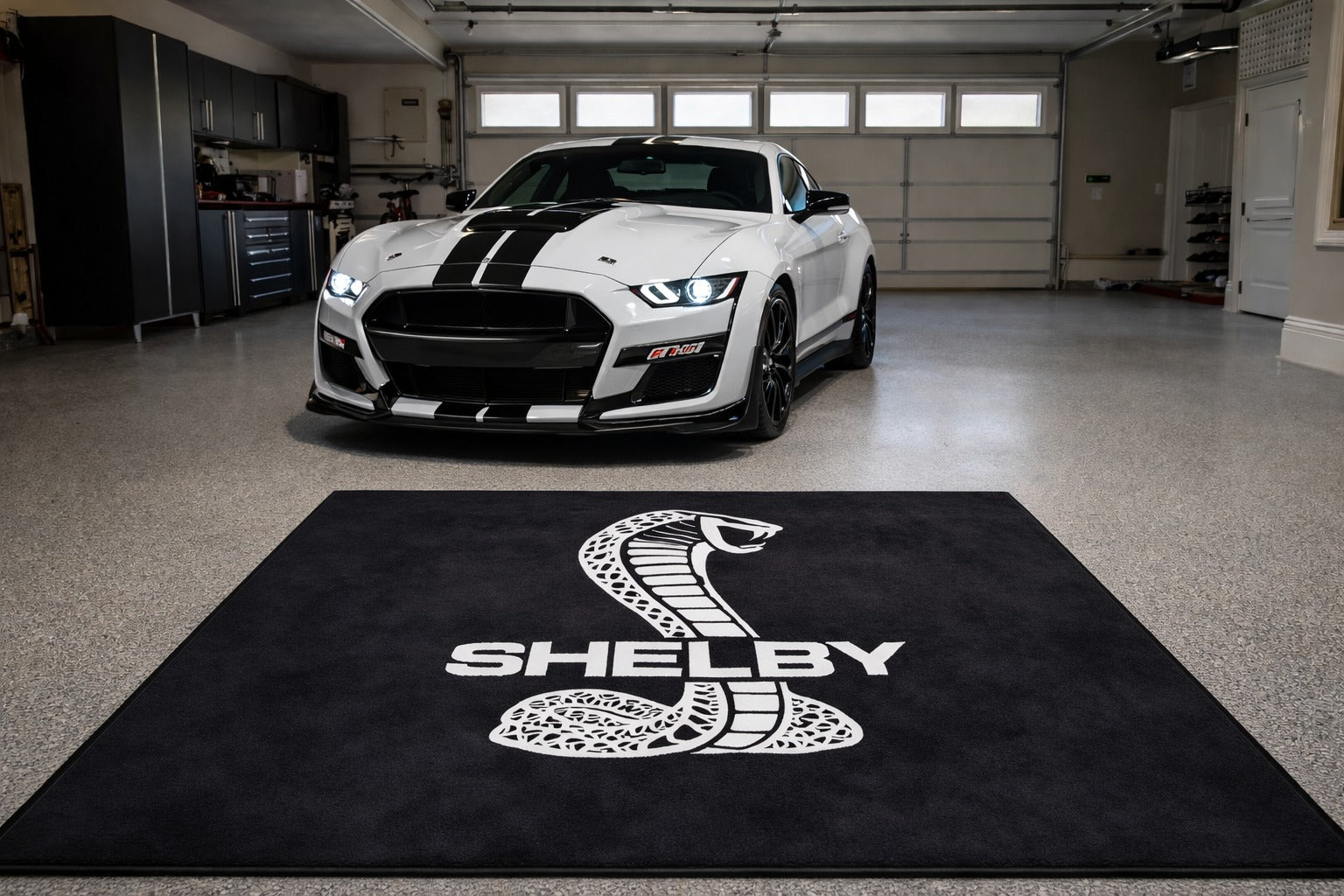 Shelby Garage Floor Mat 5x7 FT (60x87 Inches) Showroom Rug