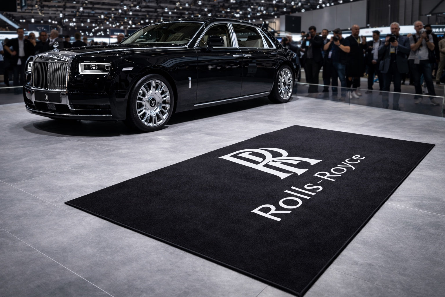 Rolls Royce Garage Floor Mat 5x7 FT (60x87 Inches) Showroom Rug