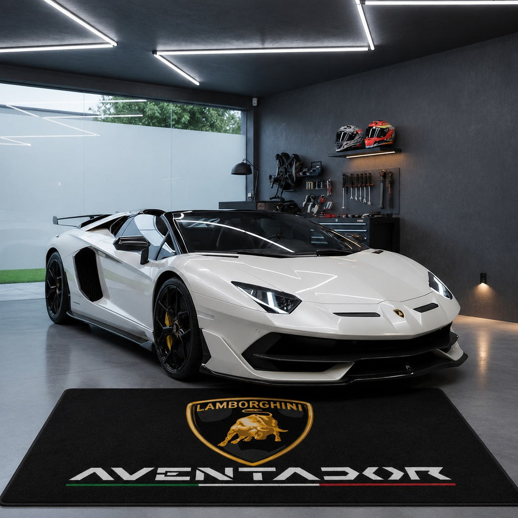 Lamborghini Garage Floor Mat – Premium Parking Mat 60x87 Inches
